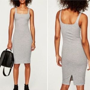 Zara Gray Sleeveless Bodycon Dress